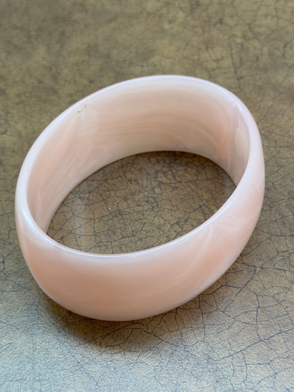 Classic Pink Resin Bangle Bracelet